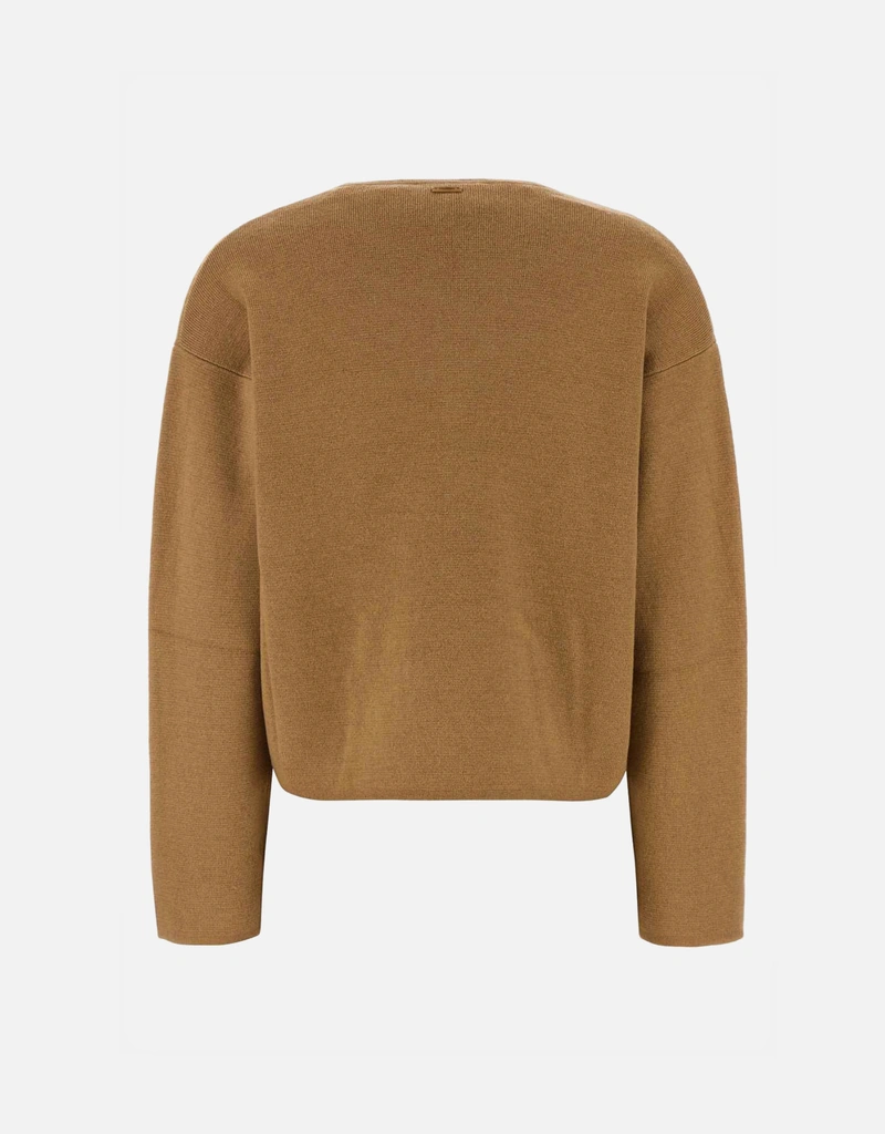 Max Mara ウールカシミヤVネックショートカットセーター (すべての新品