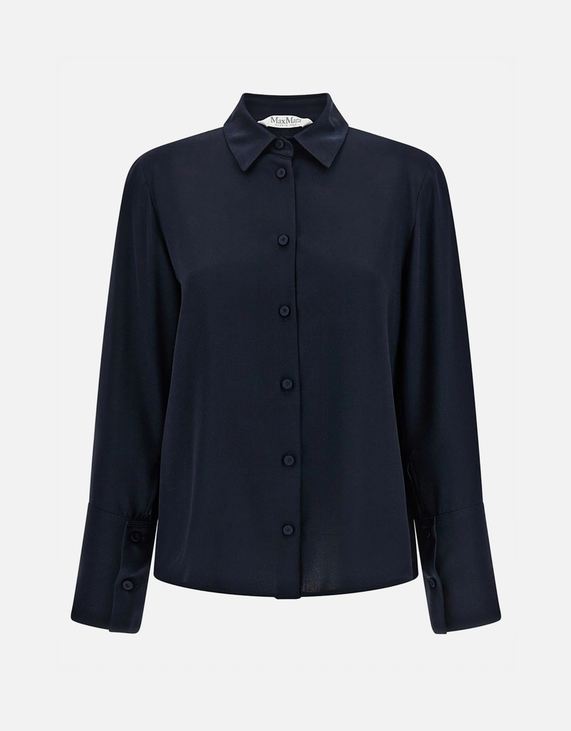 Max Mara MxpVoliera シルクストレッチシャツ (すべての新品) IFCHIC.COM