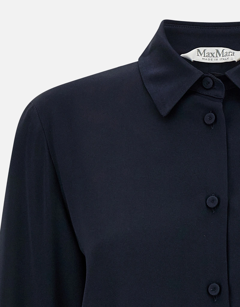 Max Mara MxpVoliera シルクストレッチシャツ (すべての新品) IFCHIC.COM