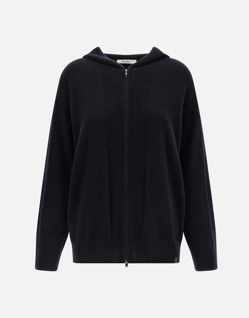 Max Mara Cashmere Hooded Front Zip Jacket (すべての新品) IFCHIC.COM