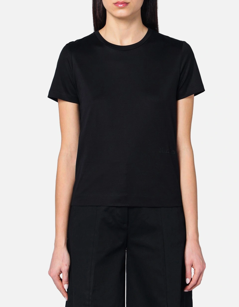 Max Mara ブラックコットンTシャツ (トップス) IFCHIC.COM