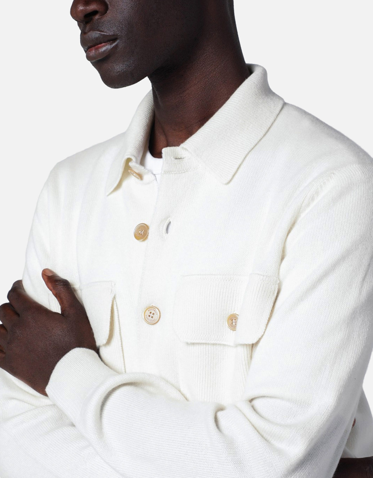 Brunello Cucinelli メンズカシミヤシャツスタイルカーディガン