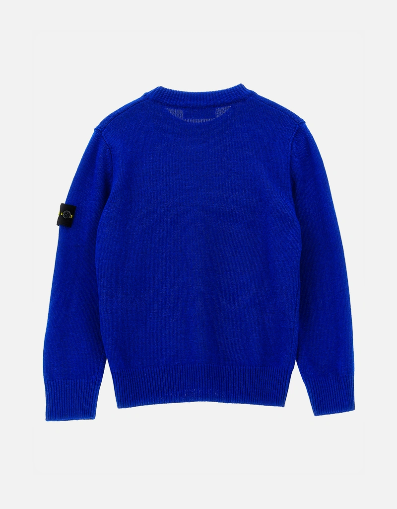 Stone Island Kids キッズ ウール ビスコース カシミヤ混合 ロゴバッジ