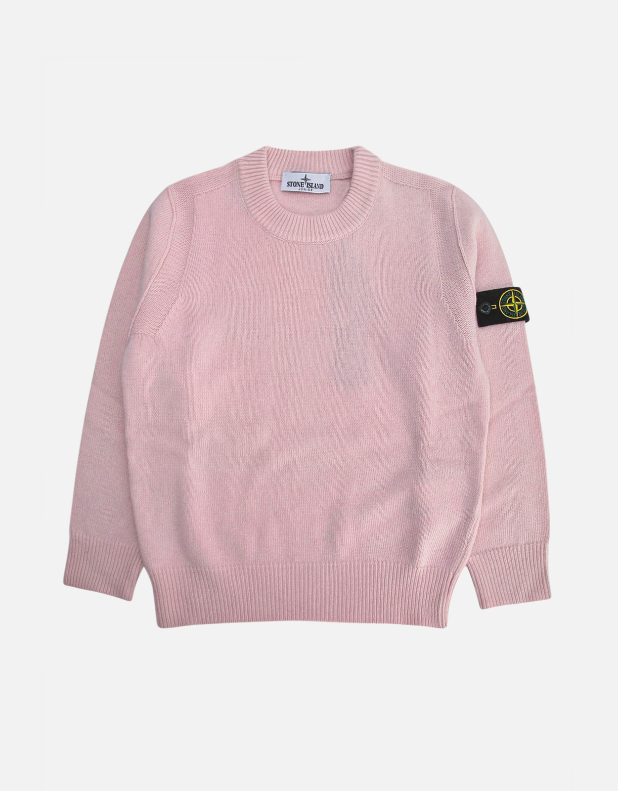 Stone Island Kids Crew Neck Cashmere Wool Sweater - Year 8　Stone Island キッズ クルーネック カシミア ウール セーター - 8 年目 Stone
