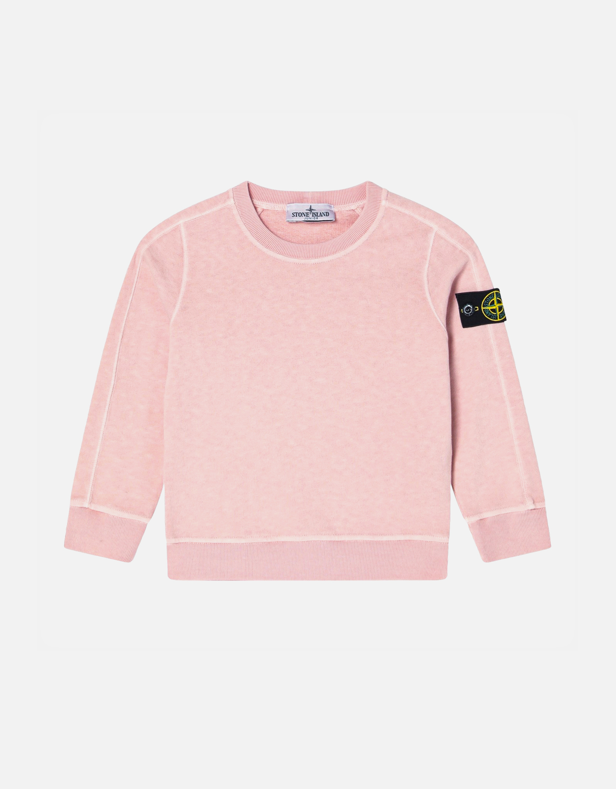 Stone Island Kids キッズピンクコットンクルーネックスウェットシャツ