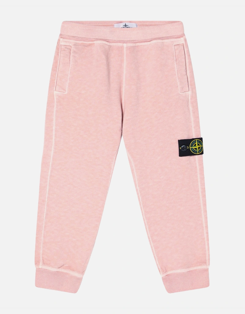 Stone Island Kids キッズ ピンク コットン ジョギングパンツ (すべて