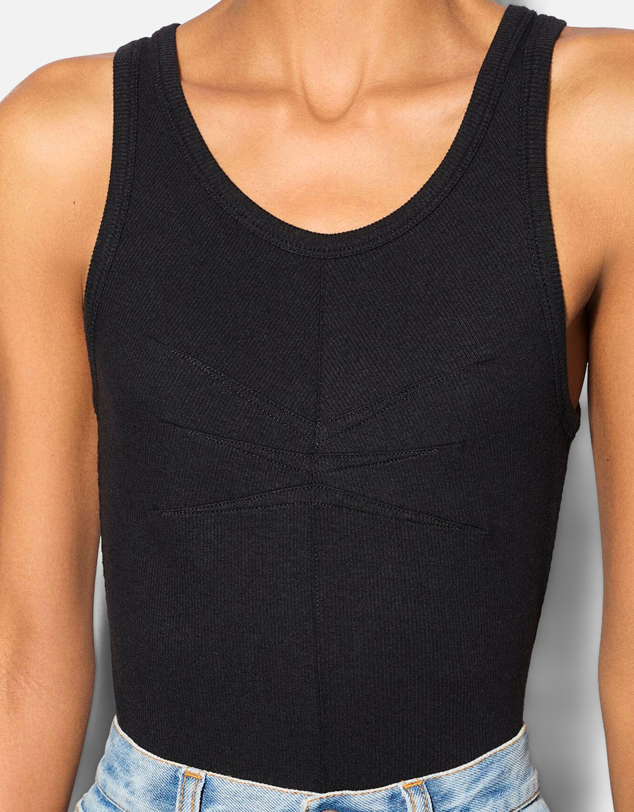 ALAÏA コットンブレンドタンクトップ (すべての新品) IFCHIC.COM
