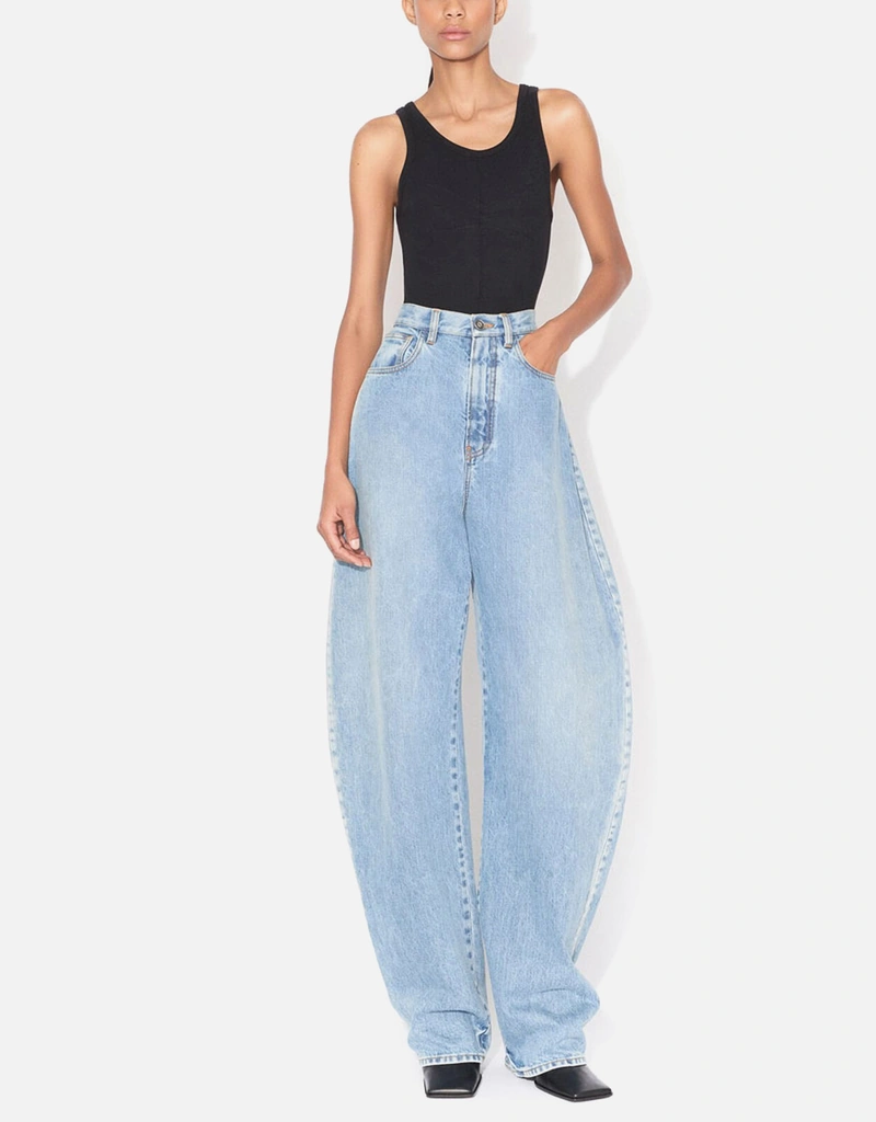 新品ALAÏA ホワイト タンクトップ　値下げ中‼️ ALAÏA コットンブレンドタンクトップ (すべての新品) IFCHIC.COM