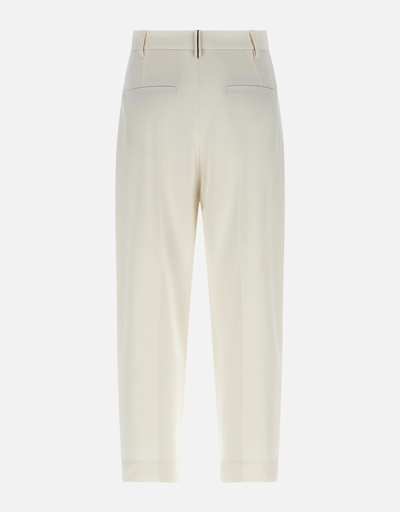 BRUNELLO CUCINELLI ホワイト パンツ Brunello Cucinelli 'Slouchy' パンツ (すべての新品) IFCHIC.COM