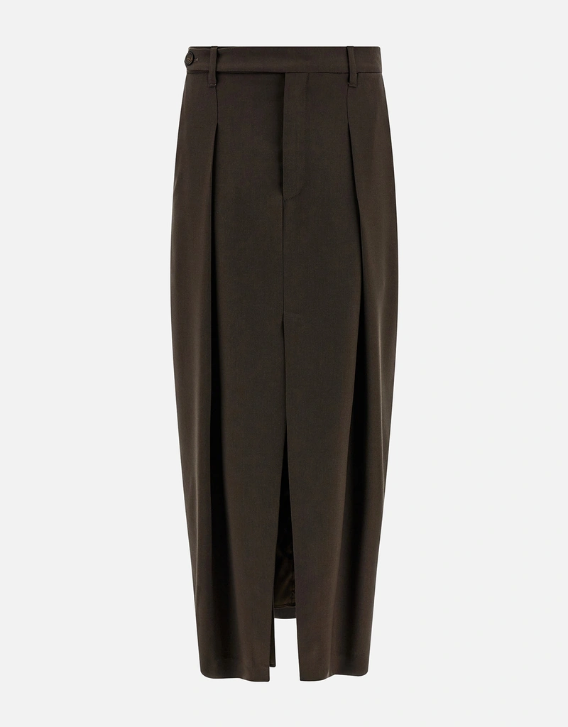 ブルネロクチネリ ウールスカート 楽天市場】【中古】BRUNELLO ブルネロクチネリ ウール×ナイロン タック