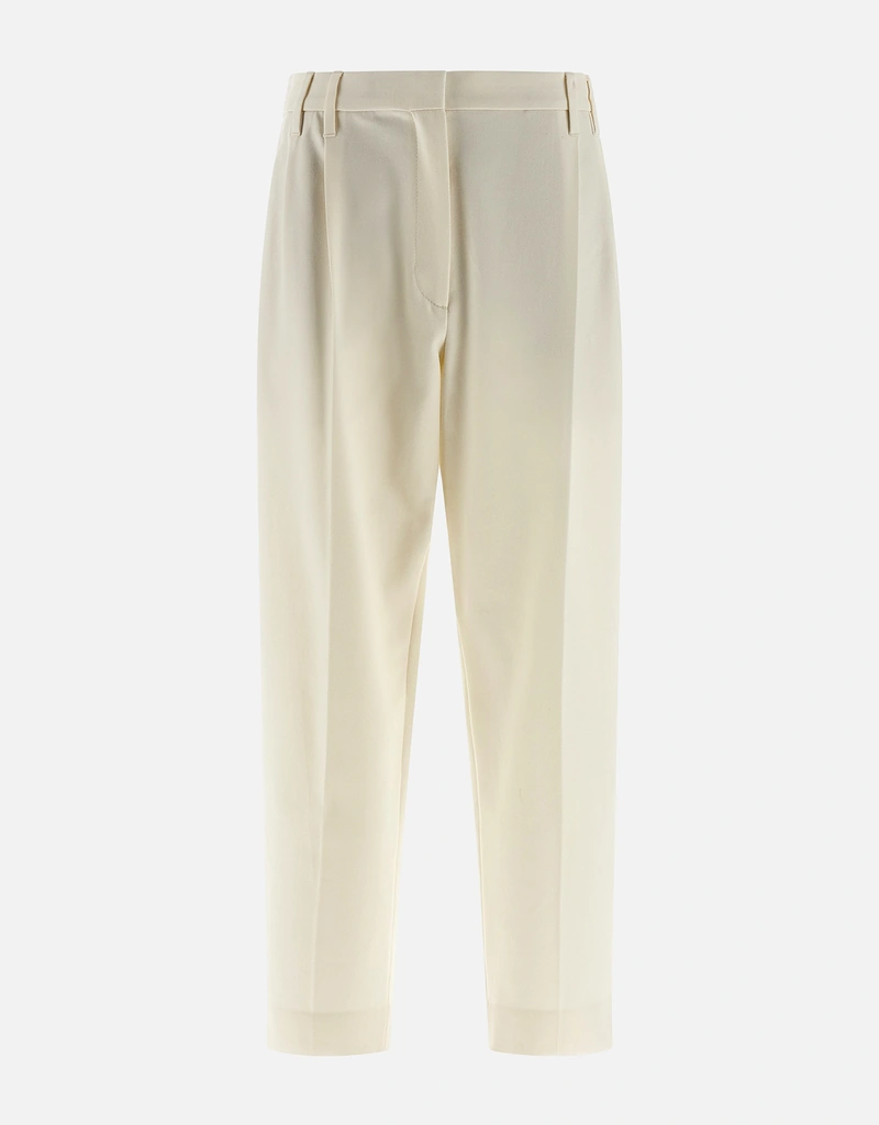 Brunello Cucinelli スラウチーストレッチコットンカバーダブル