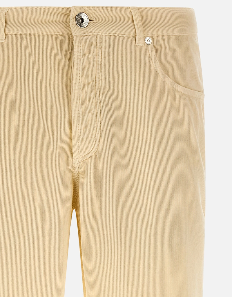 Brunello Cucinelli メンズコーデュロイストレートレッグパンツ