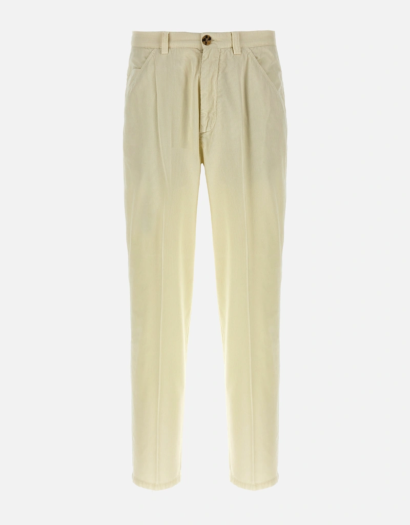 Brunello Cucinelli メンズ コーデュロイ ストレートレッグパンツ