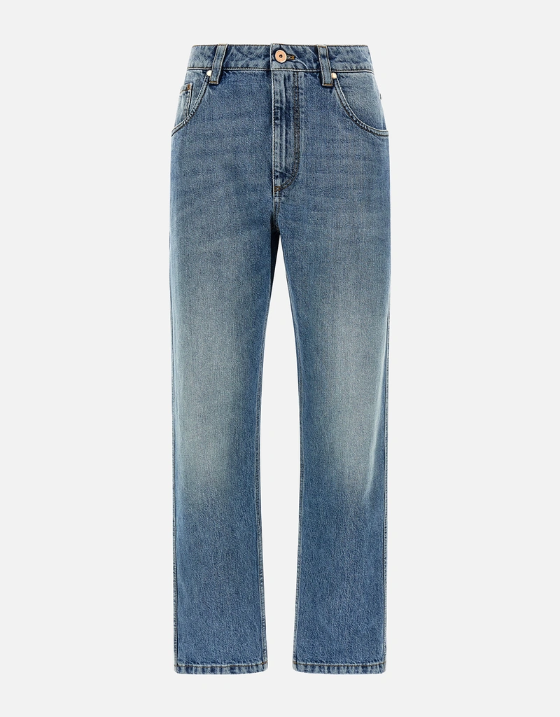 Brunello Cucinelli ストレートレッグコットンデニムジーンズ (すべて