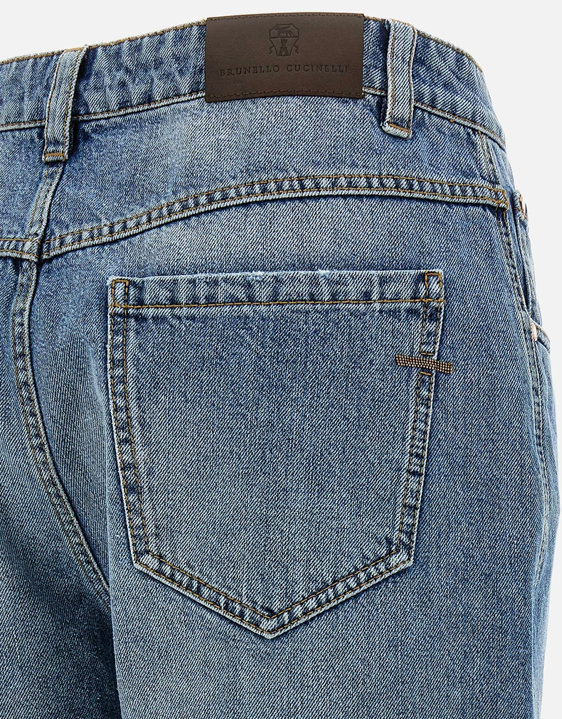 Brunello Cucinelli ストレートレッグコットンデニムジーンズ (すべて