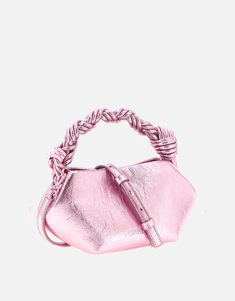 Ganni Bou Mini Metallic Crossbody Bag () IFCHIC.COM