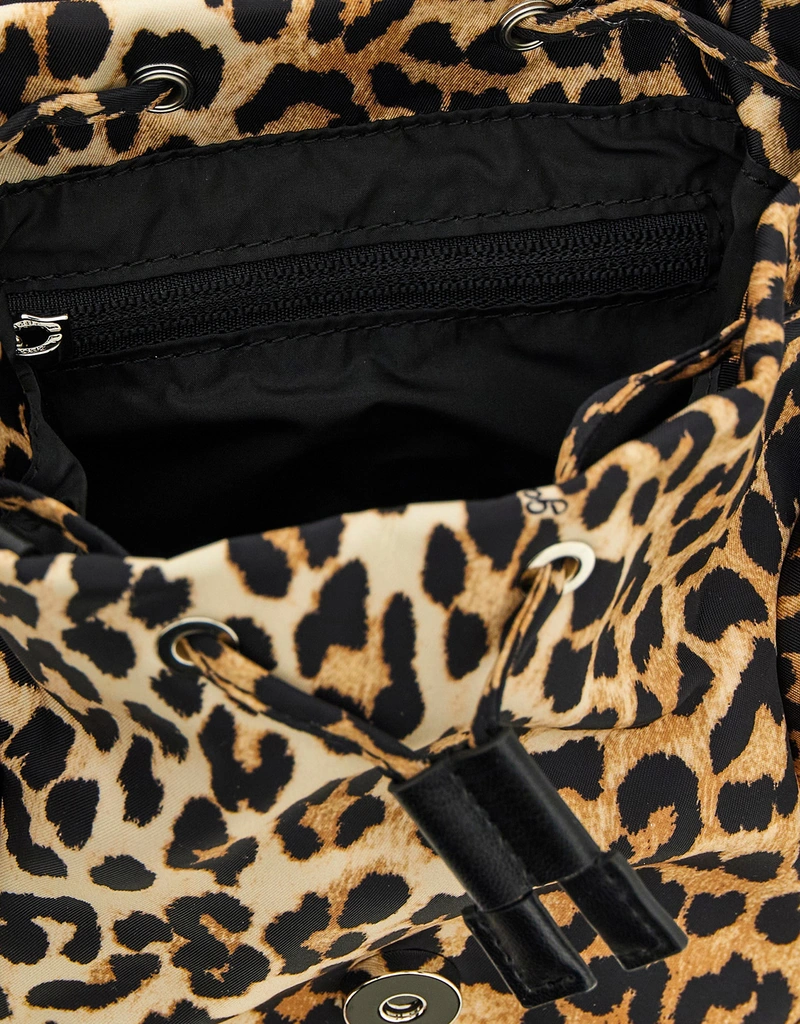 Ganni バックリーレオパードナイロンバックパック () IFCHIC.COM