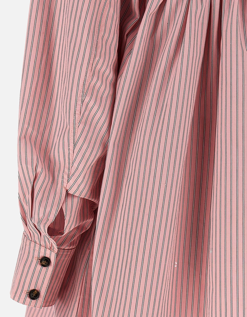 knee length dresses for ladies Barbados Cherry Stripe Cotton Mini Bow Tie Dress main image 1