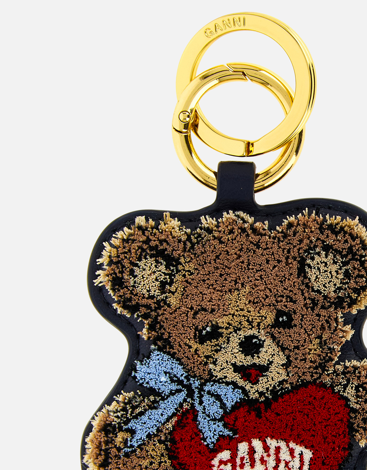 定価28950円新品未使用GANNI ブラウンパピー カーブレザーキーホルダー Ganni Bearレザーキーホルダー () IFCHIC.COM