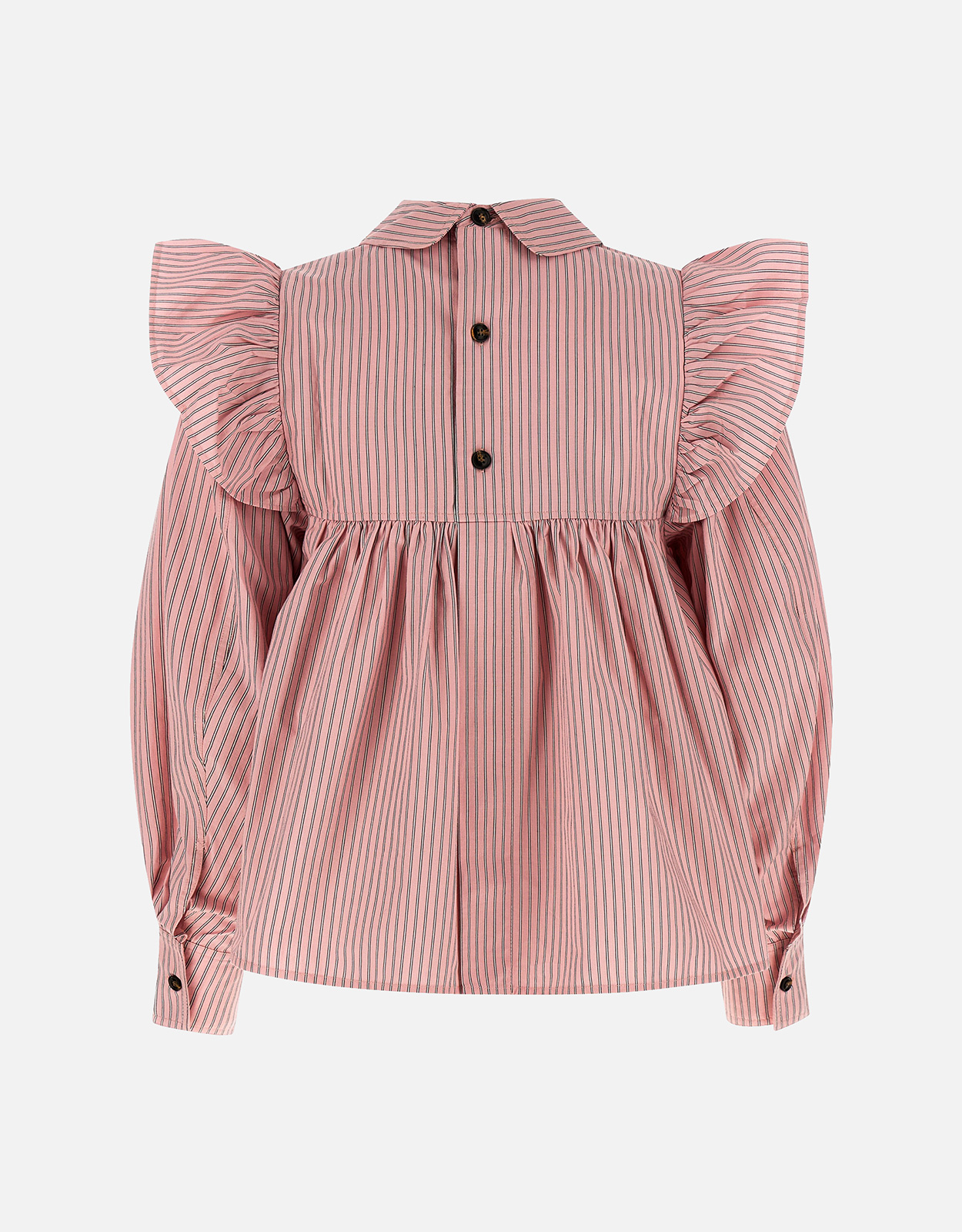 Ganni ストライプオーガニックコットンブラウス (すべての新品) IFCHIC.COM