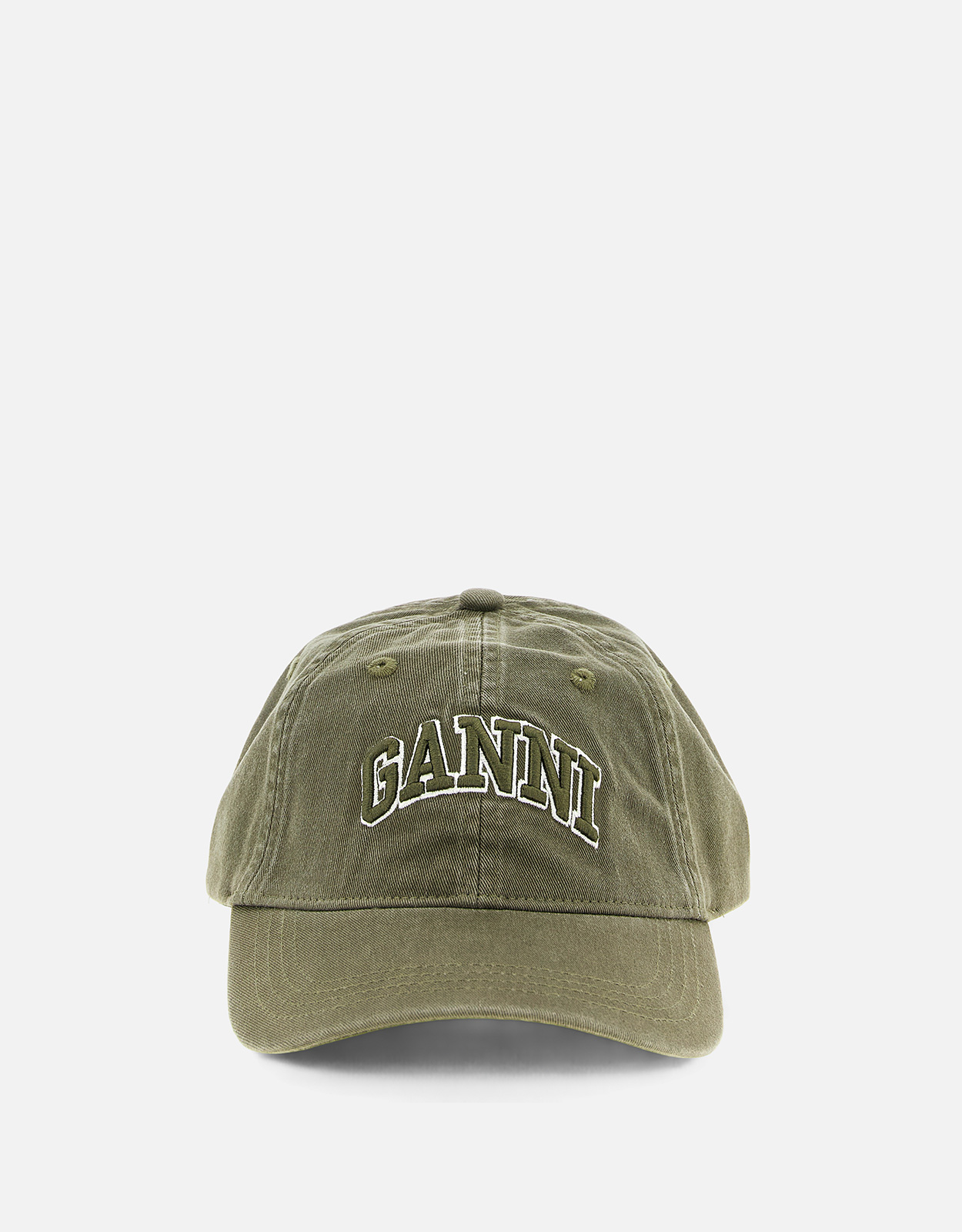 Ganni グリーンキャンバスキャップ () IFCHIC.COM