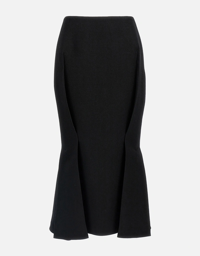 Prada Virgin Wool Stuoia Old Adjusted Strap Skirt (All New In