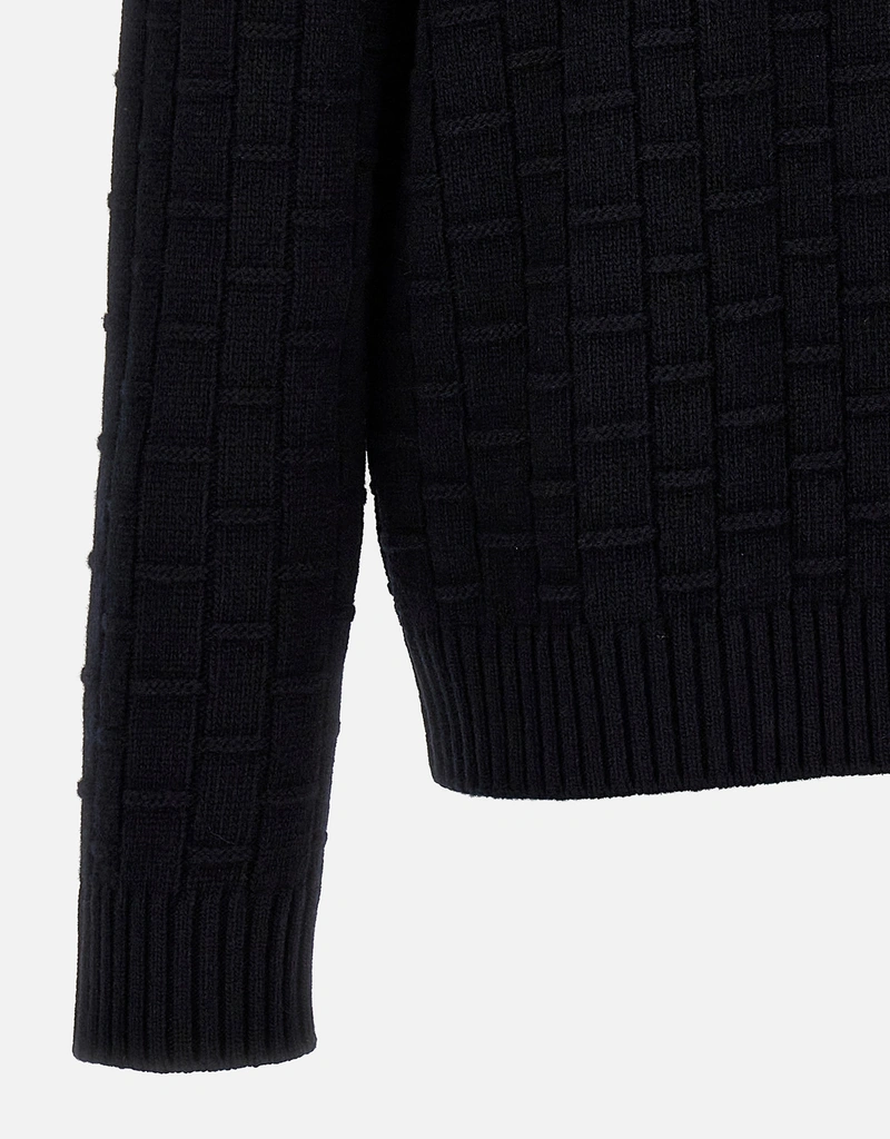 Prada メンズ初剪ウールカシミヤクルーネックセーター (すべての新品