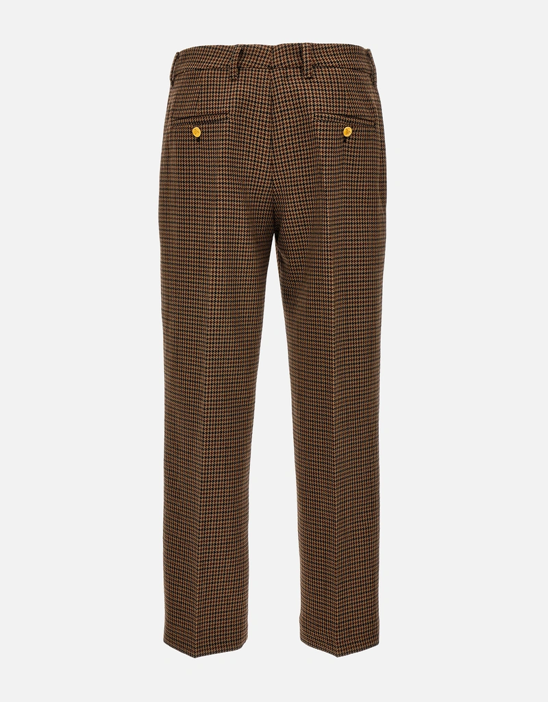 プラダPRADA 11SS Archive Virgin Wool Slacks Prada Houndstooth Virgin Wool Pants (All New In) IFCHIC.COM