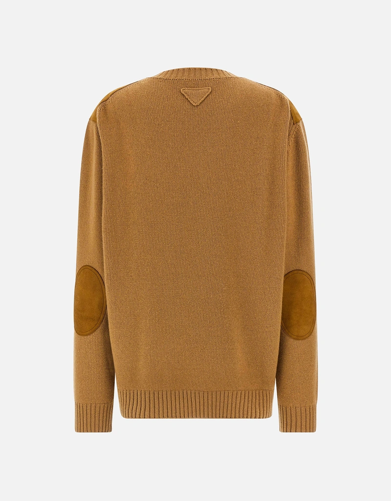 Prada バージンウールカシミヤコンフォートフィットスエードセーター