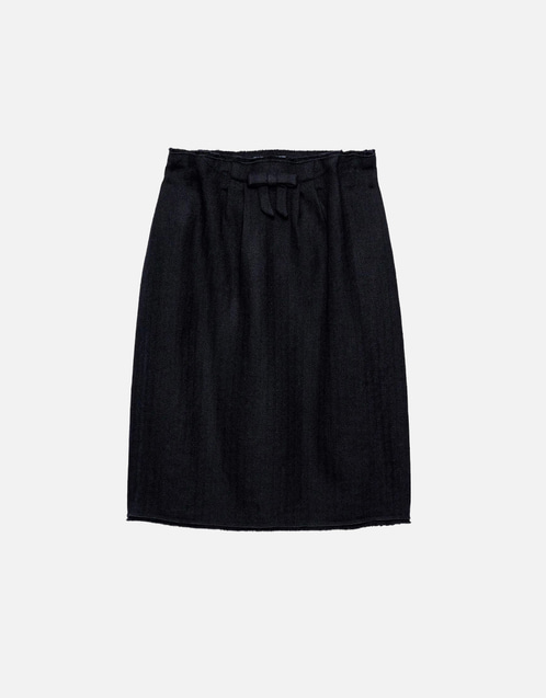 Prada シェブロン 美麗奴ウール ミディスカート (すべての新品) IFCHIC.COM