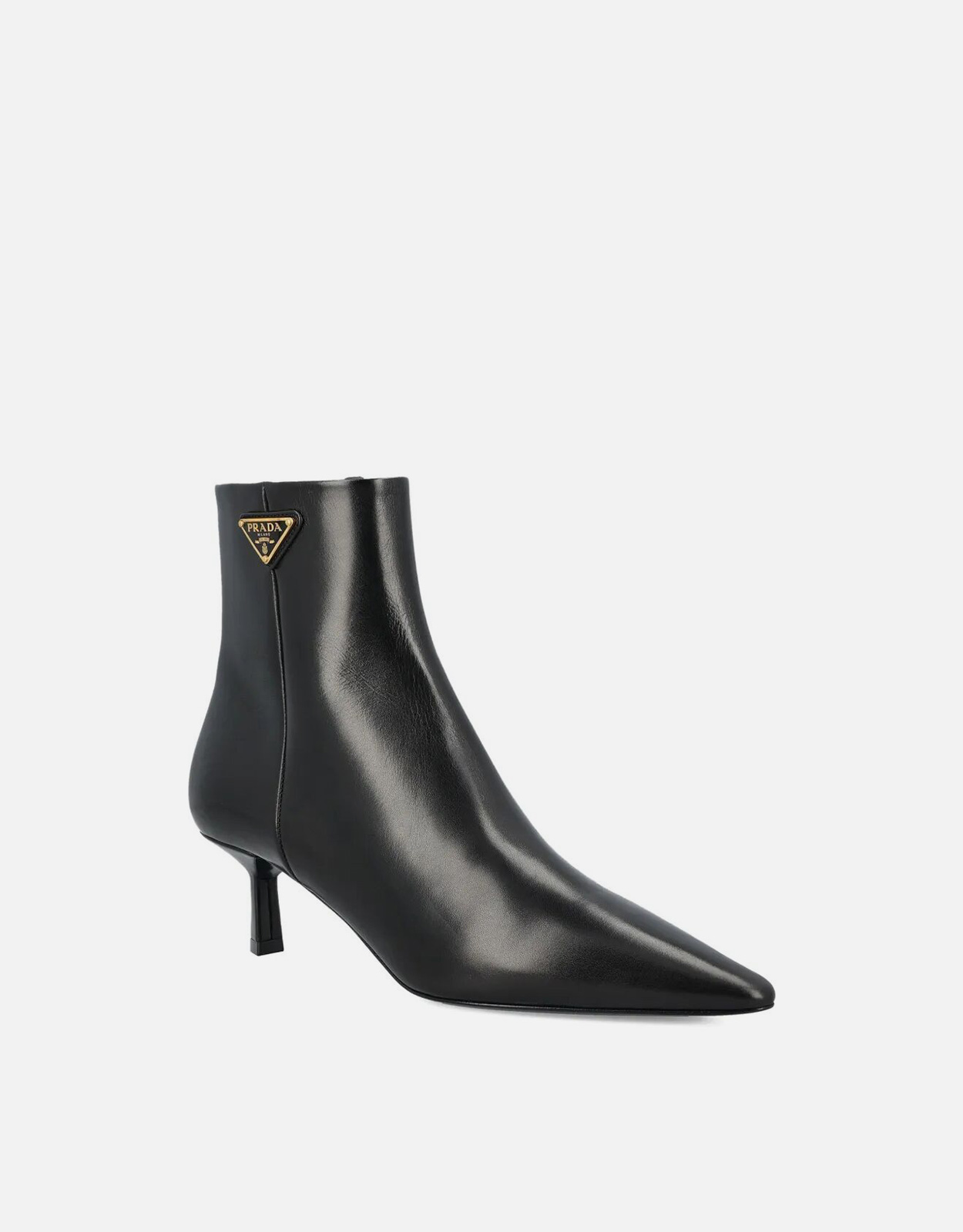 Prada レザー ポインテッド アンクルブーツ (すべての新品) IFCHIC.COM