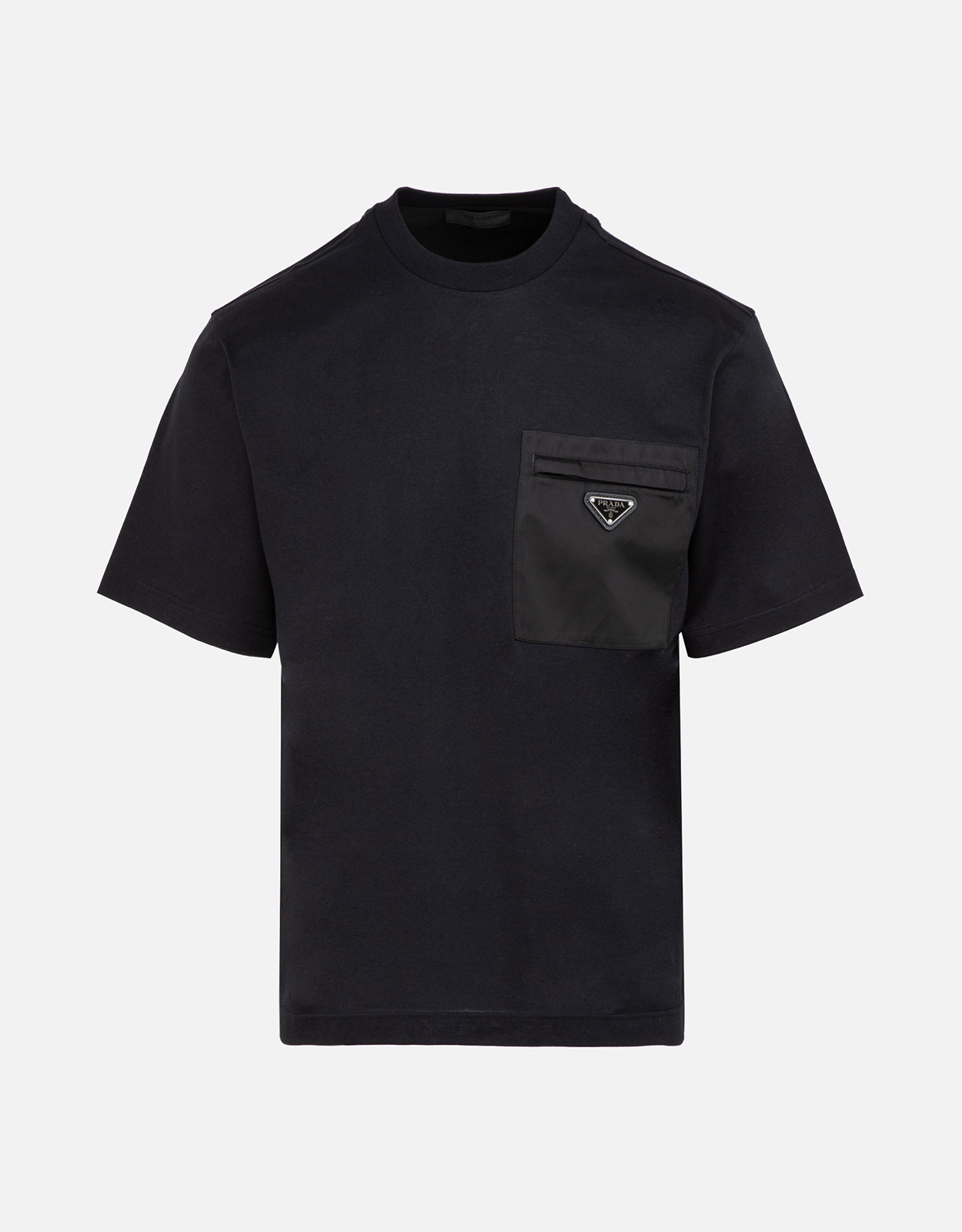 Prada Prada Men's Re-Nylon and Jersey T-Shirt - S　Prada メンズ 再ナイロンとジャージ T シャツ - S