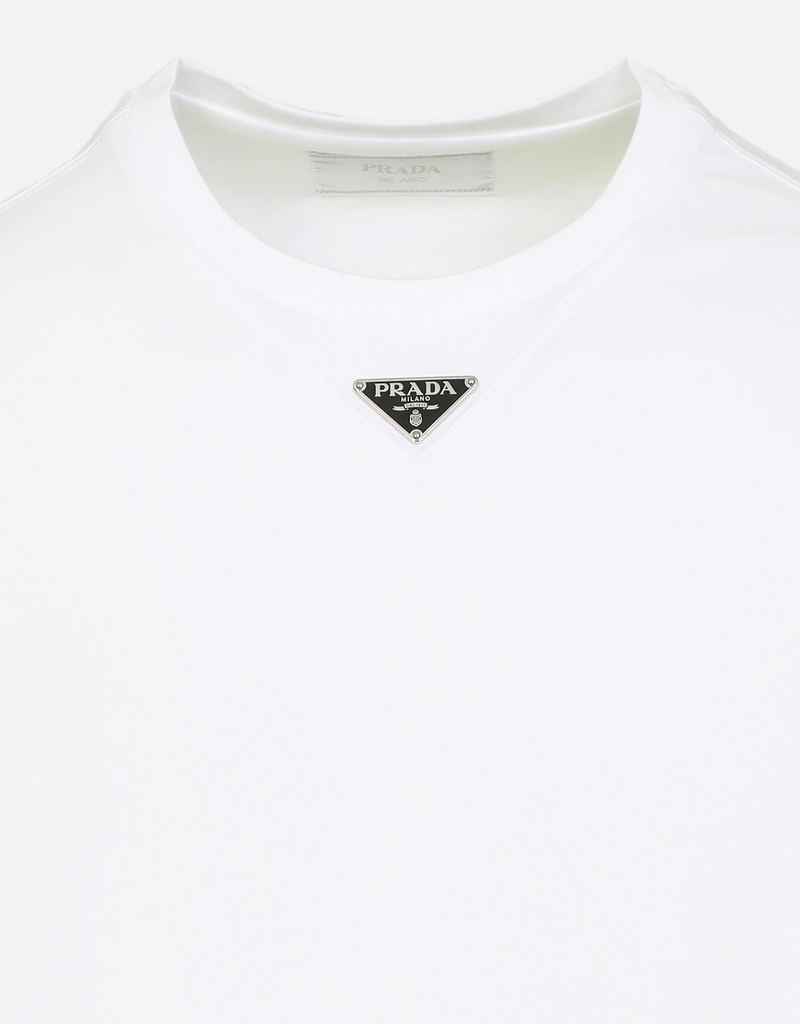【新品未使用:希少XSサイズ】PRADAオーバーサイズTシャツ オフホワイト Prada メンズコットンオーバーサイズTシャツ (すべての新品) IFCHIC.COM