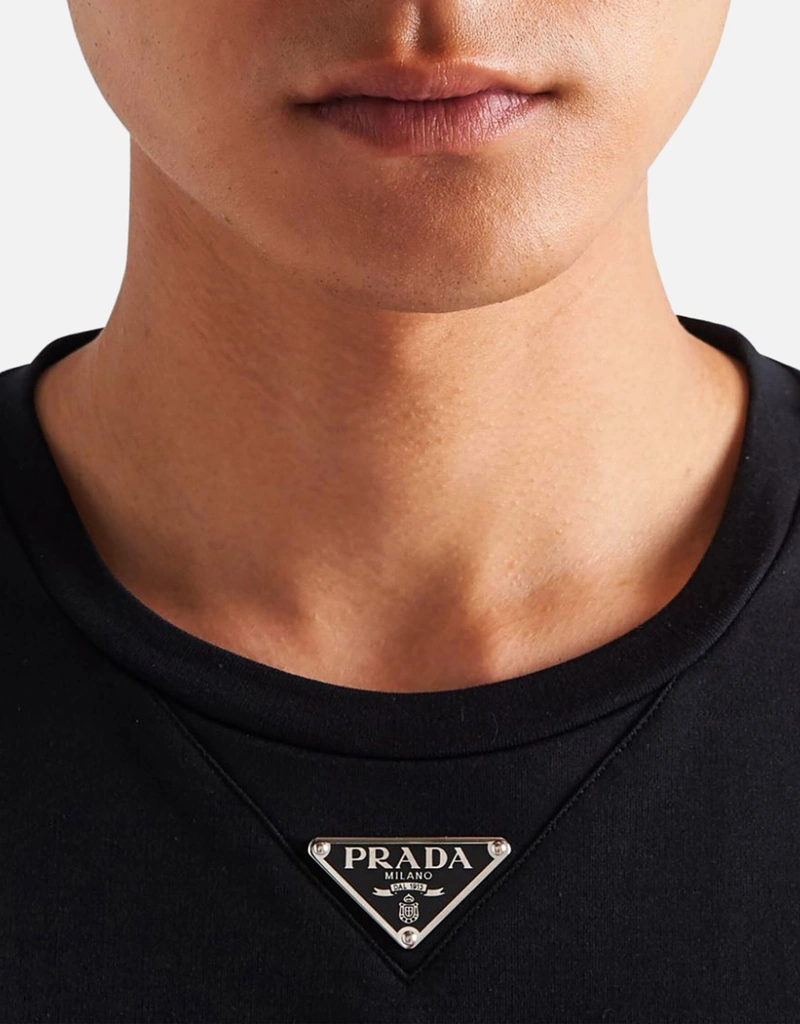 Prada メンズ コットン オーバーサイズ Tシャツ (すべての新品) IFCHIC.COM