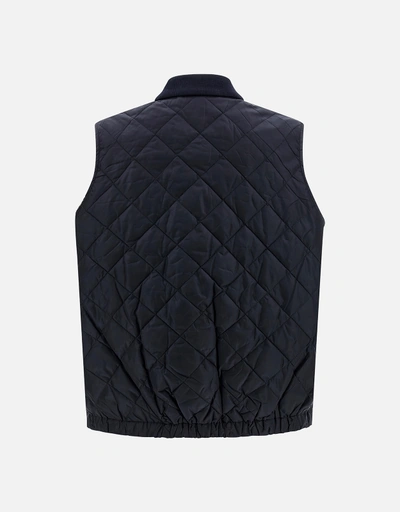 PRADA ブラック キルティングベスト PRADA 黒 皮ダウンベスト