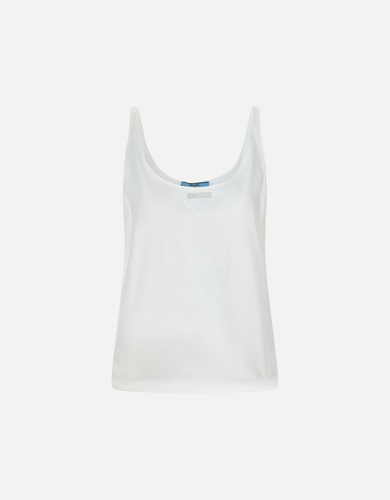 Prada コットンジャージー形状調整可能なネックラインショルダー