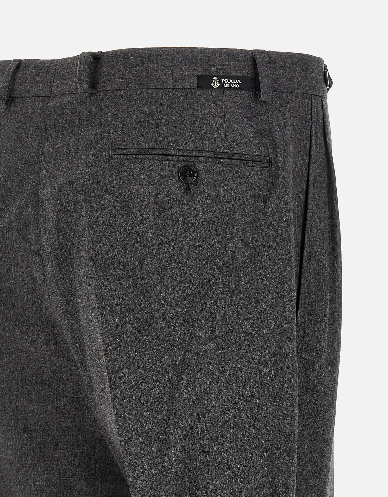 Prada メンズウールテーラードスリムフィットパンツ (すべての新品