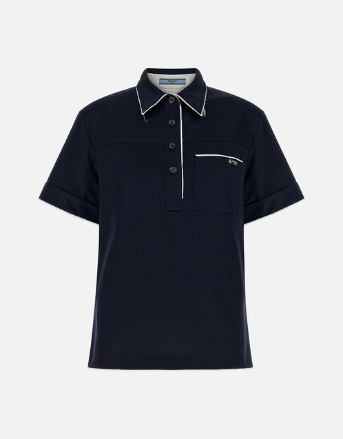 Prada リスルコットンポロシャツ (すべての新品) IFCHIC.COM