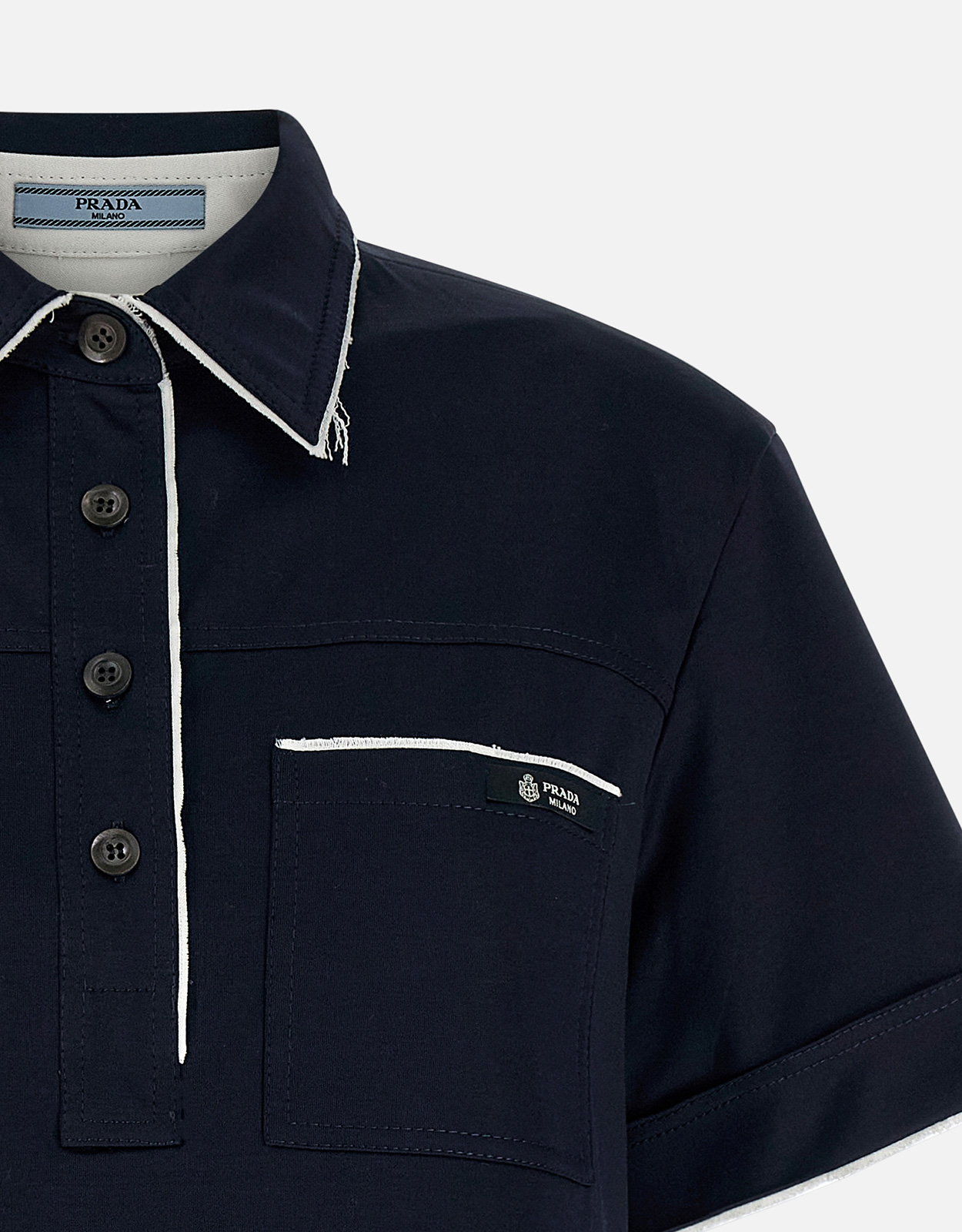 Prada リスルコットンポロシャツ (すべての新品) IFCHIC.COM