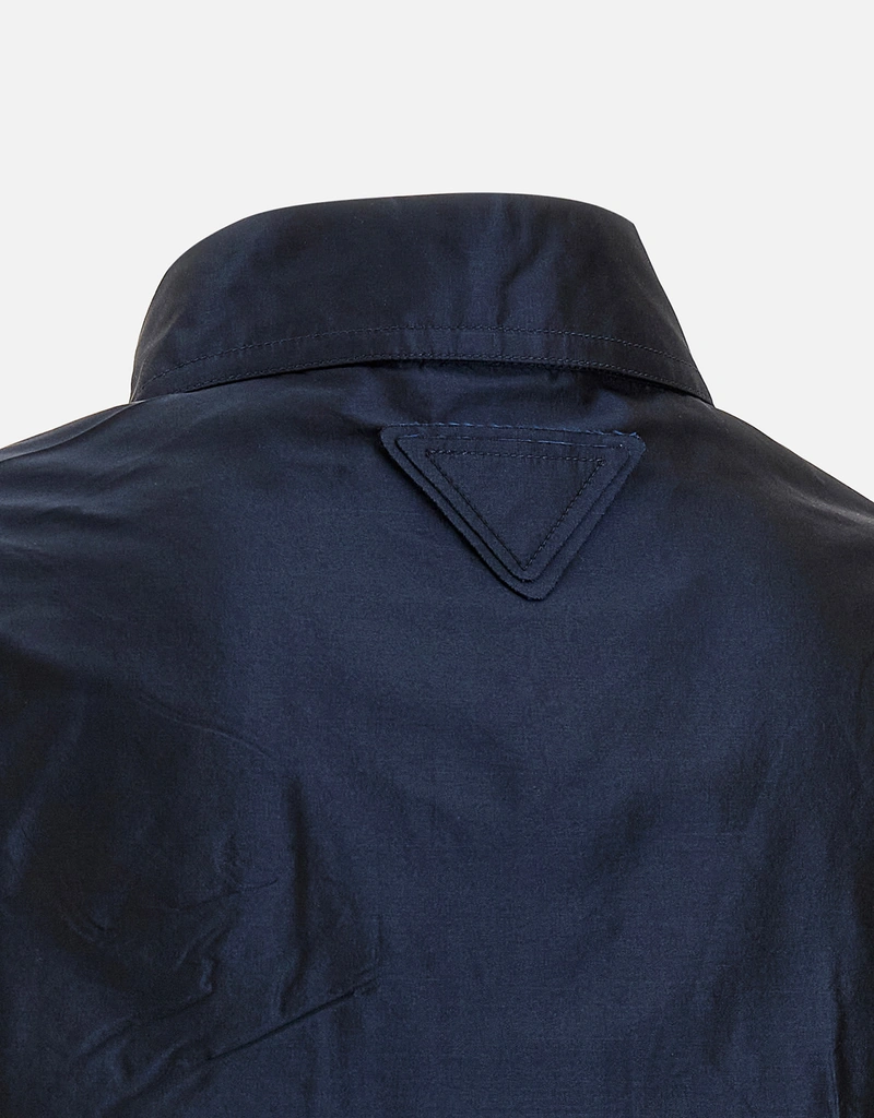 Prada Silk Taffeta Cropped Shirt (All New In) IFCHIC.COM