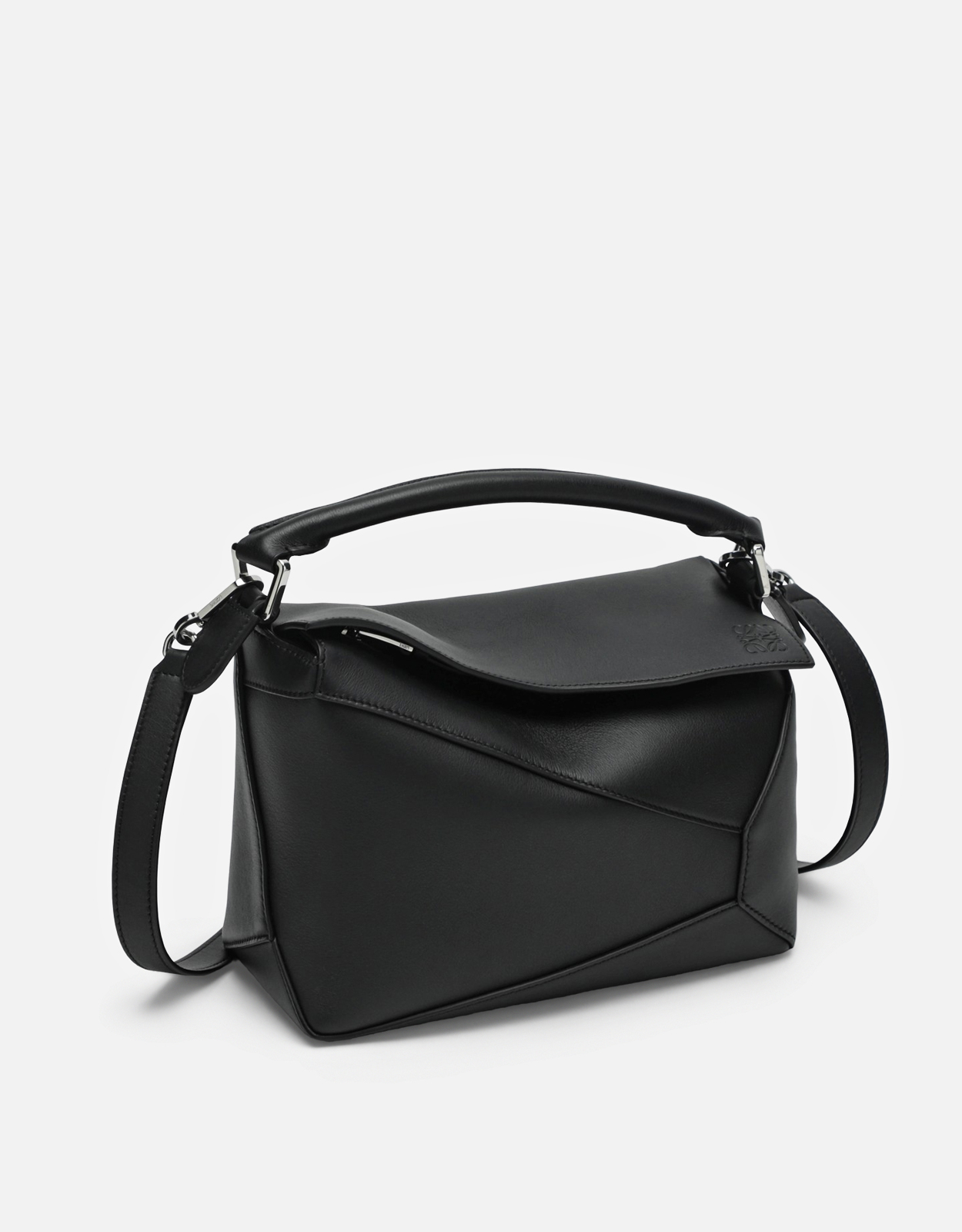 Loewe パズルエッジ小型クラシックカーフスキンハンドバッグ (すべての