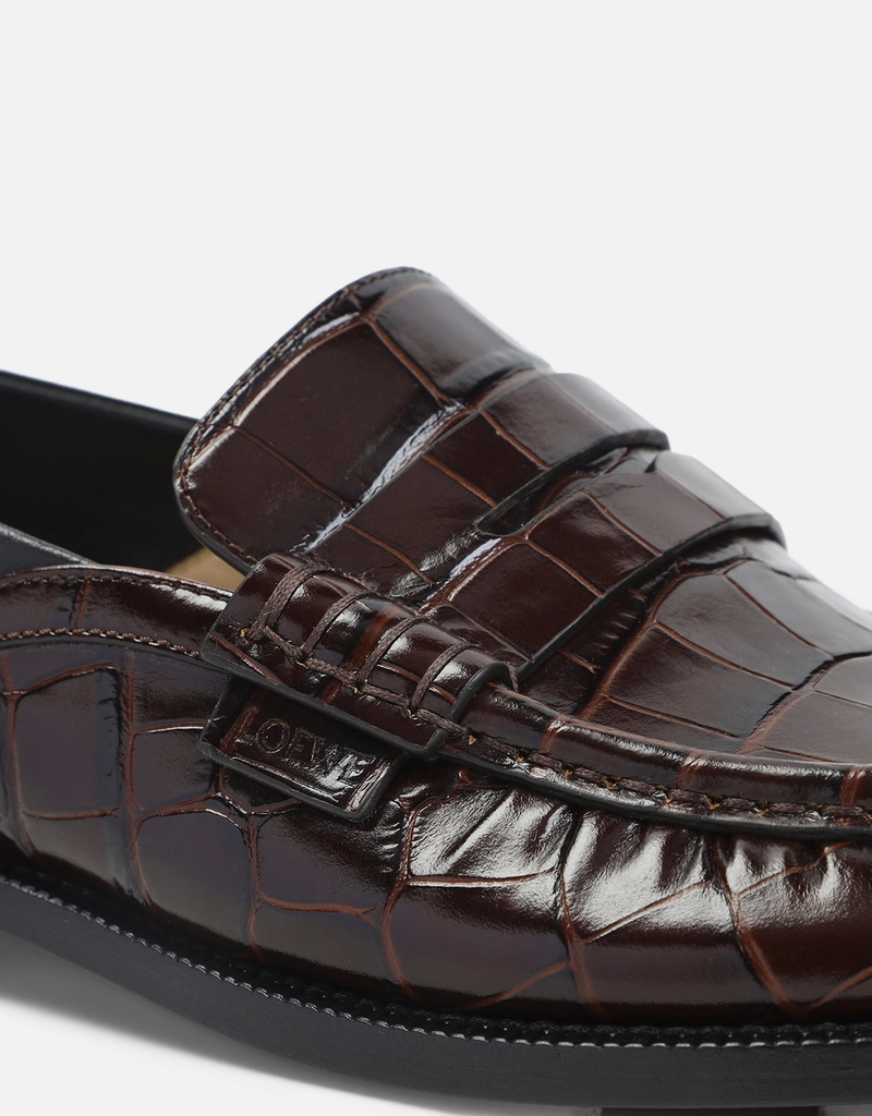 Loewe Men's Campo Calfskin and Lambskin Leather Loafers (All New