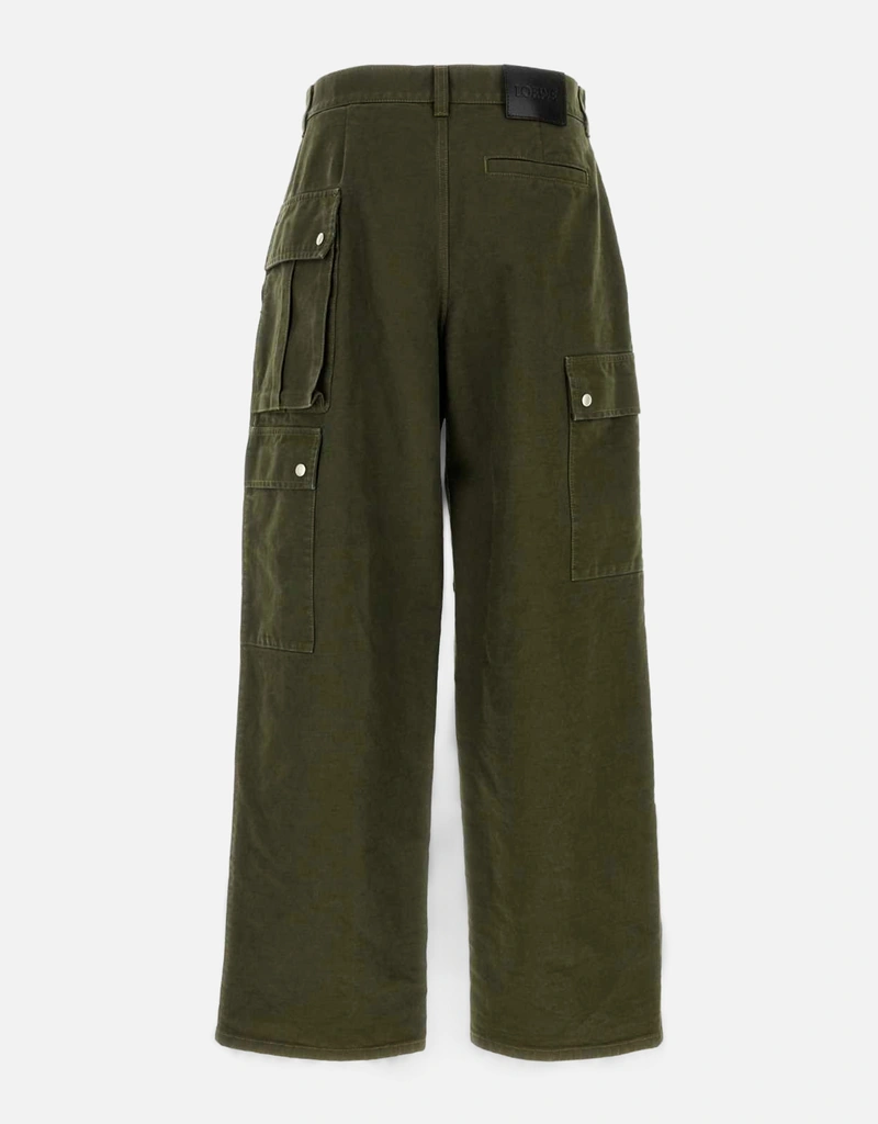 Loewe メンズカーキコットンカーゴパンツ () IFCHIC.COM