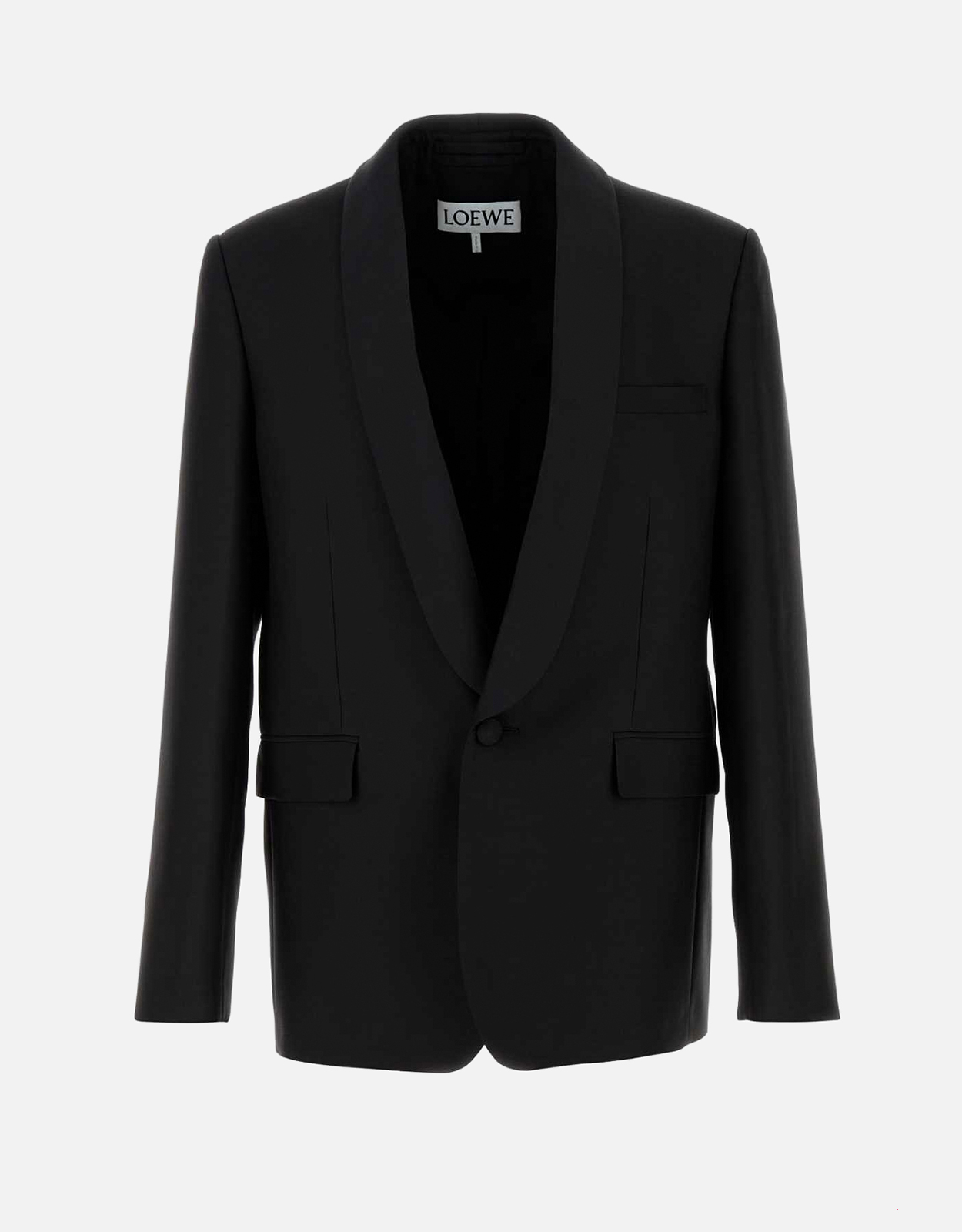 LOEWE Loewe Men's Wool Silk Blend Regular Fit Shawl Lapel Blazers - IT 48　ロエベ メンズ ウール シルク ブレンド レギュラー フィット ショール ラペル ブレザー - IT 4