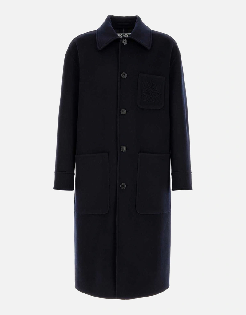 Loewe メンズウールカシミヤアナグラムモチーフコート (すべての新品
