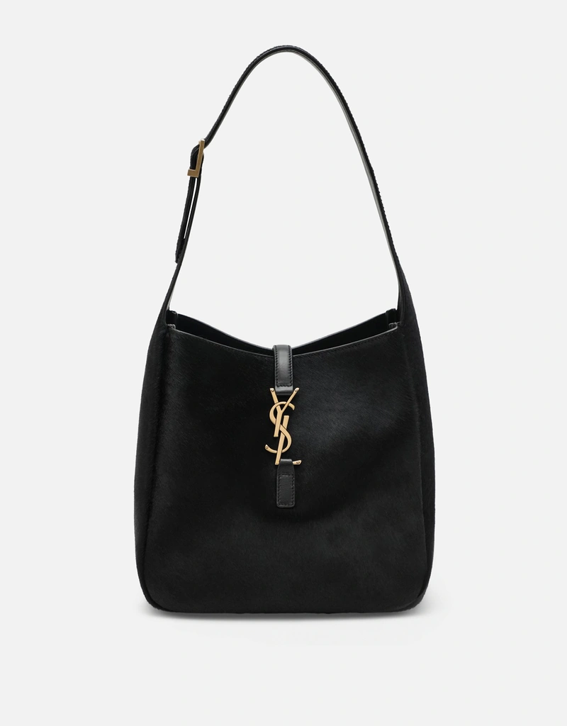 Saint Laurent ル5ア7ポニーエフェクトカーフスキンレザーショルダー