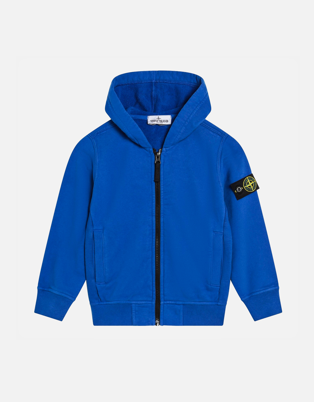 断*男様 STONE  ストーンアイランド Junior スウェット Stone Island Kids キッズ エレクトリックブルー コットン ジップ