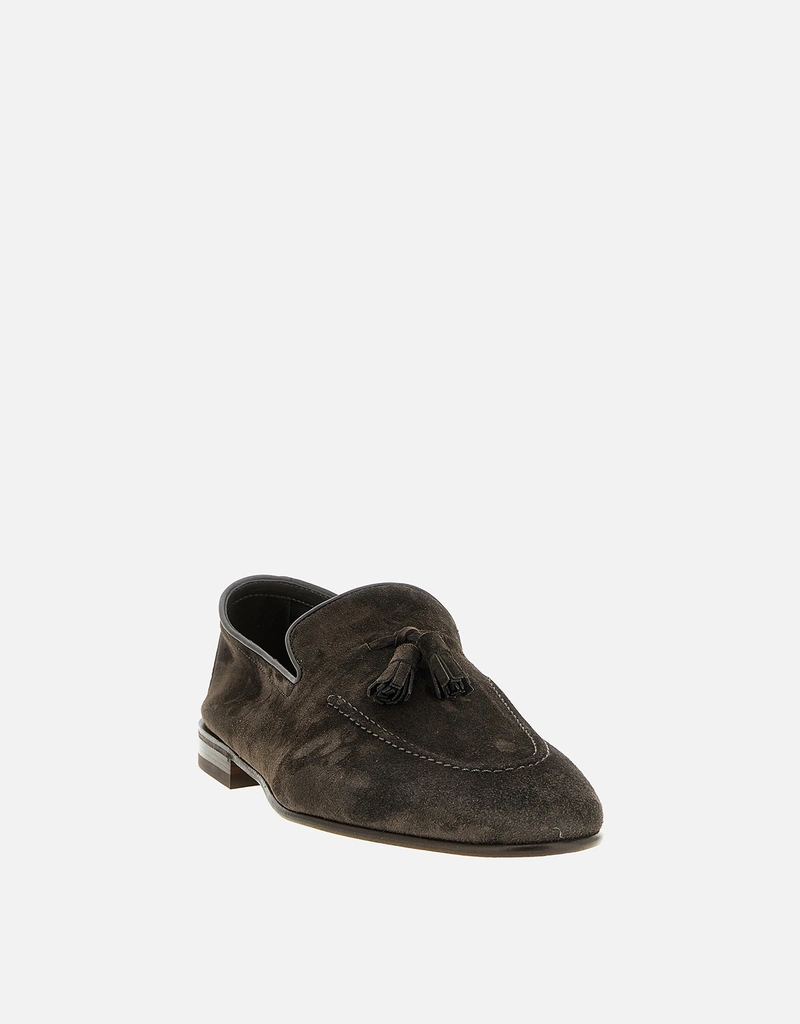 Brunello Cucinelli メンズ カーフレザー ペニーローファーローファー Brunello Cucinelli メンズ カーフレザー ペニーローファーローファー