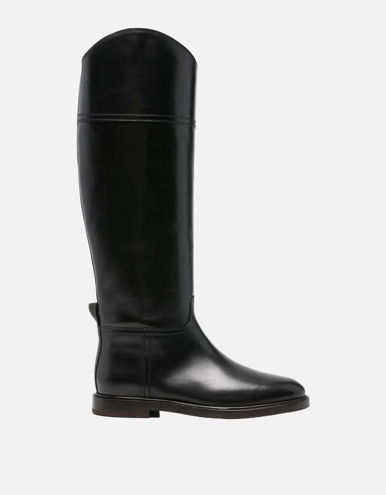 Brunello Cucinelli レザー ハイライディングブーツ (すべての新品