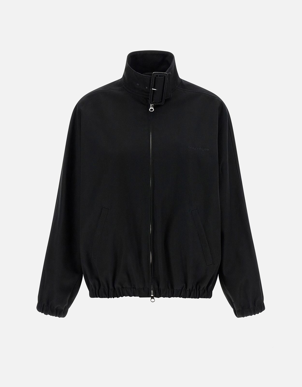 Courreges バックルジップコットンキャンバスボンバージャケット